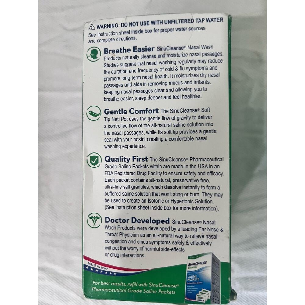SinuCleanse Nasal Wash System -28 Packs - Picture 9 of 10